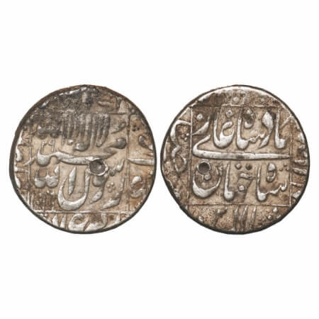 Shah Jahan I, Silver Rupee, 11.46g, Ujjain Mint, AH 1066/29 RY, legend within square area.