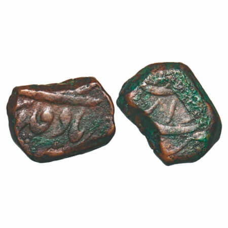Kam Baksh (AH 1119-1120, 1707-1708 AD), Copper Paisa, 13.86g, Dar ul-Zafar Bijapur Mint, O