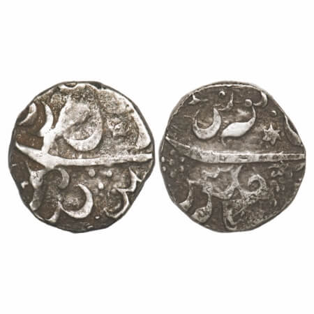 Maratha Confederacy, Silver Rupee, 11.46g, (Nipani), Dhicholi Mint, INO Aurangzeb Alamgir,