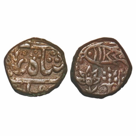 Maratha Confederacy, Copper Paisa, 8.36g, Vrindavan, (Muminabad Mint), INO Shah Alam II, f