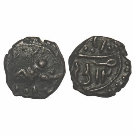 Mysore, Copper 1/4 Paisa, 2.14 (low weight), Vassal of Tipu Sultan, Gooty Mint?, 12 RY, Ob