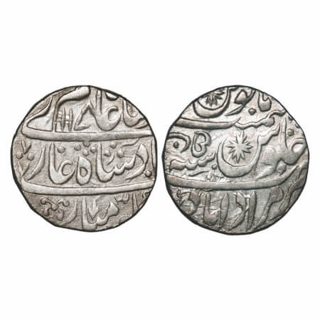 Rohilkhand, Silver Rupee, 11.07g, under Hafiz Rahmat Khan (AH 1167-1188/1754-1774 AD), Mur
