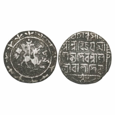 Tripura, Silver Tanka, 10.54g, Vijaya Manikya (SE 1454-1486 / 1532-1564 AD), Saka 1479, ci