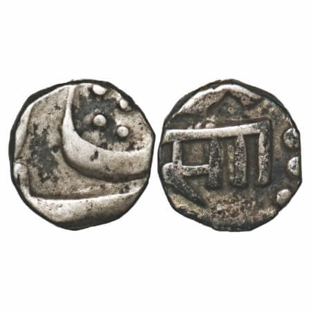 Baroda, Silver 1/8 Rupee, 1.46g, Sayaji Rao III (AH 1292-1357 / 1875-1938 AD), Nagari 'Saa