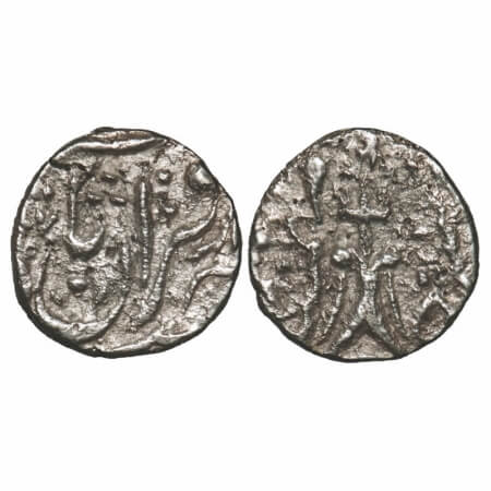 Bhopal, Silver 1/4 Rupee, 2.62g, INO Muhammad Akbar II, sahib Qiran type couplet, (Bhopal)