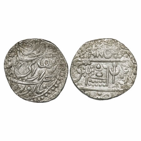 Bikanir, Silver Rupee, 11.33g, Dungar Singh ( AH 1289-1305 / 1872-1887 AD), VS 1916/(1859)