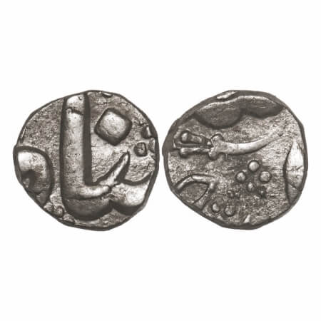 Hyderabad, Silver ¼ Rupee, 2.59g, Nizam Ali Khan (AH 1175-1218/1761-1803 AD), (Aurangabad)