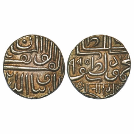 Kutch, Silver ½ Rupee, 5.56g, Bharmalji I, AH 995/2 RY, INO Mahmud Shah bin latif shah, Ob