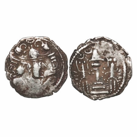 Indo-Sassanian, Anonymous Issue, Rajasthan Region, Silver Drachma, 3.95g, 24.16x24.65mm, O