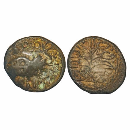 Satavahanas, Kausikiputra Siri Satakarni, Nasik Region, Potin Unit, 5.22g, 19.24x21.08mm, 