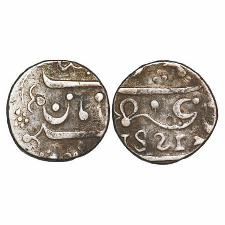 Bombay Presidency, Silver Rupee, 11.21g, Azamnagar (Belgaum) Mint, in the name of Shah Ali