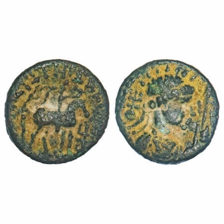 Kushanas, Soter Megas alias WimaTakto (c. 90-113 AD), Copper ¼ Drachma, 13.20x13.36mm, 1.9