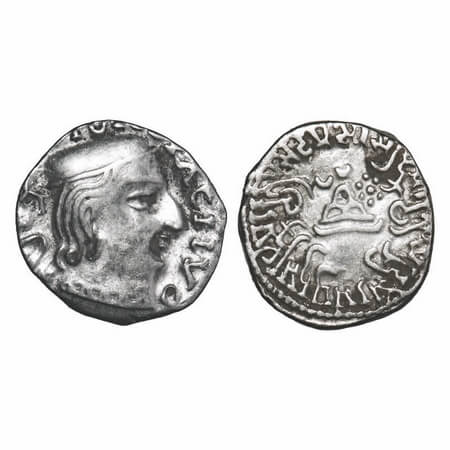 Western Kshtrapas, Kardamaka Family, Damasena (c. 222-238 AD), SE 159, Silver Dramma, 2.20