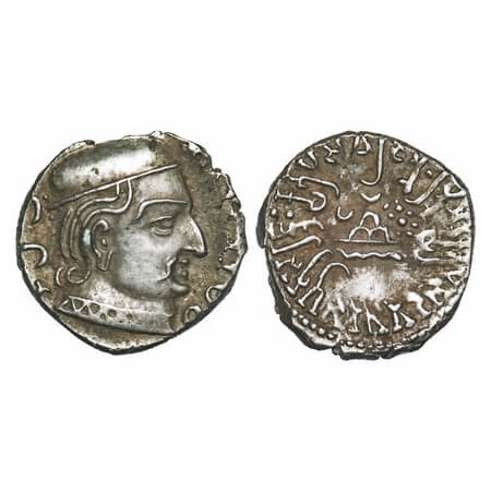 Western Kshatrapas, Kardamaka Dynasty, Viradaman (c. 234-238 AD), s/o Damasena, Silver Dra