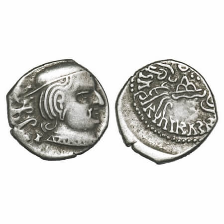 Western Kshtrapas, Kardamaka Family, Vijayasena (238-239 AD), SE 160, Silver Dramma, 13.82