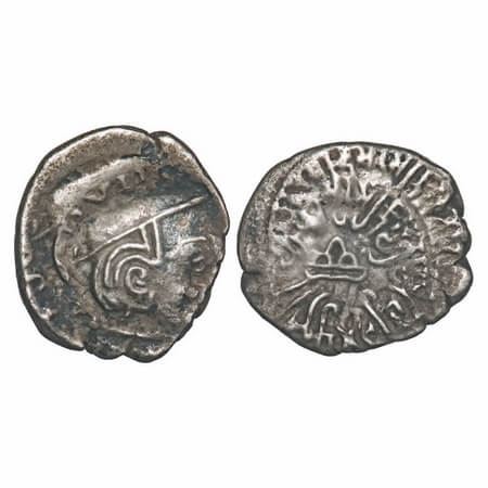 Western Kshtrapas, Kardamaka Family, Rudrasena II (255-276 AD), Silver Dramma, 15.28x14.32