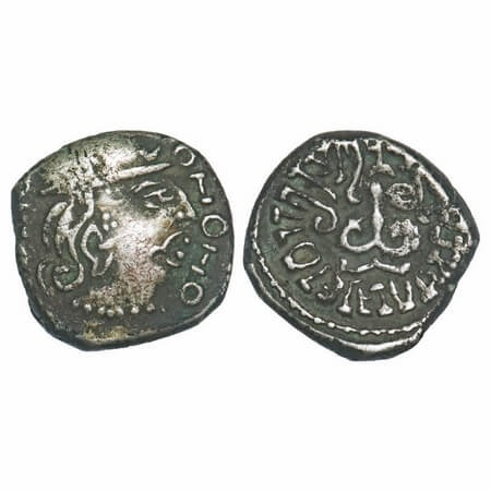 Guptas, Kumaragupta I (c. 414-455 AD), Silver Drachma, Garuda type, 11.72x12.04mm, 2.12g, 
