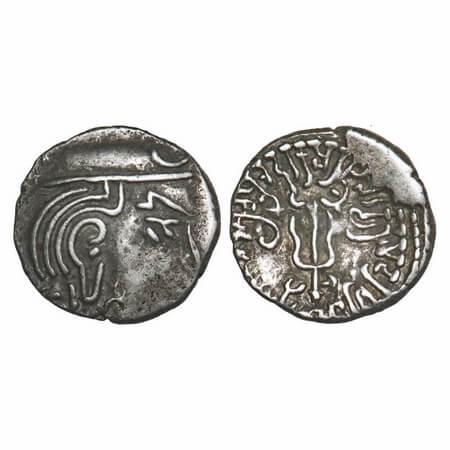 Maitrakas of Vallabhi, ‘Sharva Bhattaraka’ (c. AD 500-600), Silver Drachma, 1.81g, 12.69x1