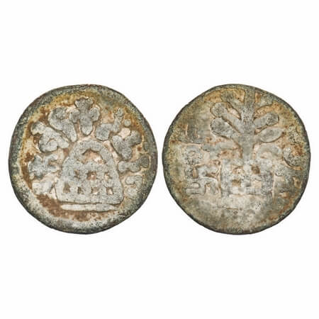 Anandas of Karwar, Chutukulananda, Lead Unit, 15.71, 30.43X30.12, Obv: Eight arched hill i