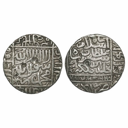 Dehli Sultanate, Silver Rupee, 11.19g, Islam Shah Suri (AH 952-960, 1545-1552 AD), Agra Mi