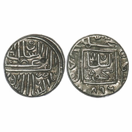 Gujarat Sultanate, Silver ½ Tanka, 5.56g, (96 rati standard), Nasir Al Din Mahmud Shah I, 
