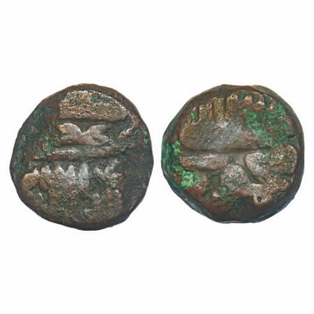 Gujarat Sultanate, Copper Double Falus, 22.74g, Nasir-Al-Din Mahmud Shah I (AH 862/3 - 917