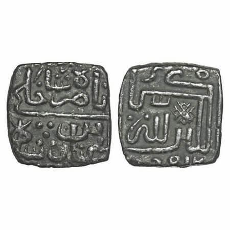 Malwa Sultanate, Silver 1/4 Tanka, 2.40g, Nasir Shah (AH 906-916, 1500-1510 AD), al wathiq