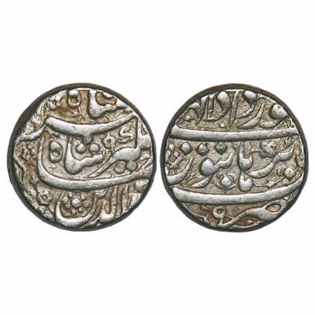 Jahangir, Silver Rupee, 11.36g, Burhanpur Mint, 9 RY, Ilahi month 'Khurdad'. KM 145.5a, Un
