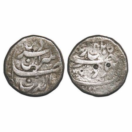 Jahangir (AH 1014-1037, 1605-1627 AD), Silver Rupee, 11.18g, Kabul Mint (visible at top on