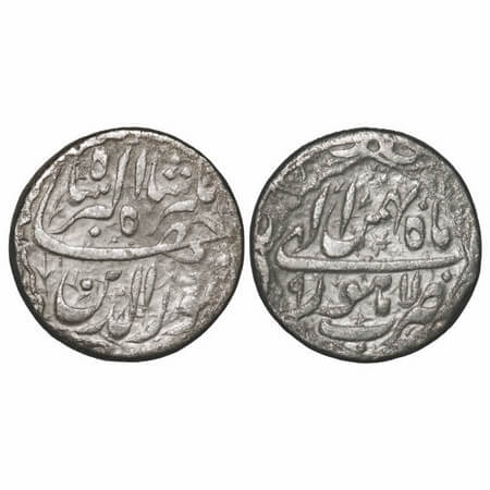 Jahangir, Silver Rupee, 11.10g, Lahore Mint, Ilahi month 'Bahman', 9 RY, ornamental type. 