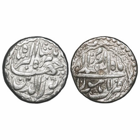 Jahangir, Silver Rupee, 11.31g, Lahore Mint, Ilahi month 'Isfandarmuz', 10 RY, ornamental 