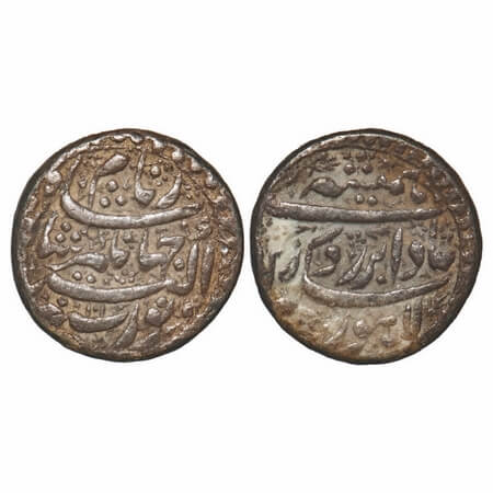 Jahangir, Silver Rupee, 11.43g, Lahore Mint, AH 1025/11 RY, Hamisha Couplet. KM 149.14. Ab