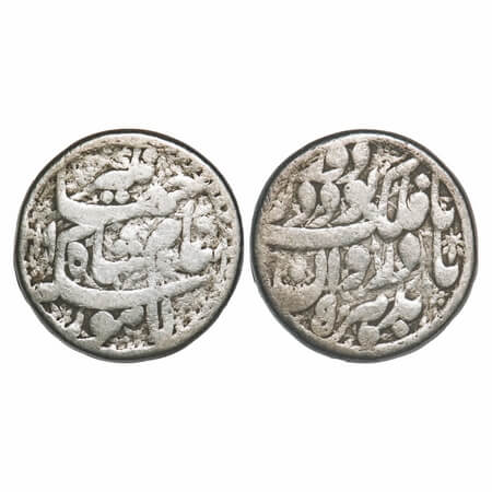 Jahangir, Silver Heavy Rupee, 13.72g, 25% over weight hence known as ’Sawai’ Rupee, Lahore