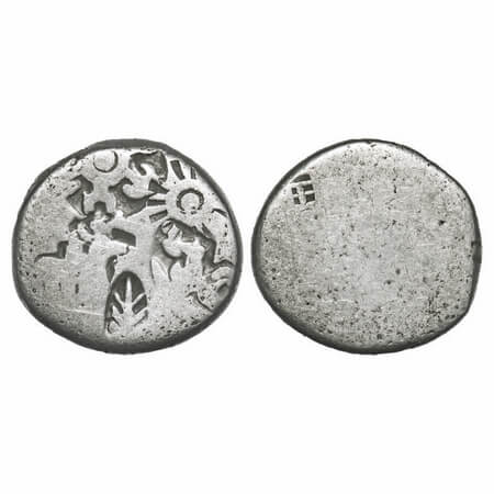 Punch Marked, Post-Maurya (c. 300-250 BC), Mathura region, Silver Karshapana, 3.30g, 14.57