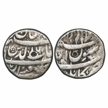 Shah Jahan I, Silver Rupee, 11.18g, Kabul Mint, 6 RY, four line type, legends differently