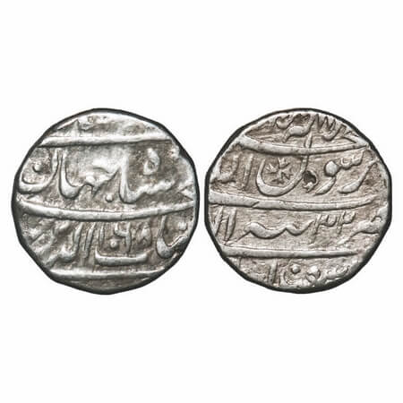 Shah Jahan I, Silver Rupee, 11.43g, Tatta Mint, AH 1068/32 RY on reverse, illahi month 'Is