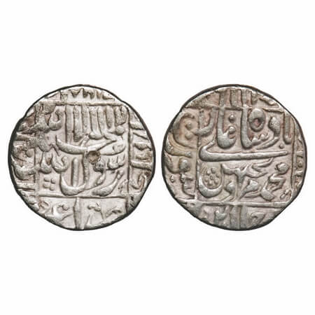 Murad Bakhsh, Silver Rupee, 11.45g, Surat Mint, AH 1068. KM 272.3. About Extremely Fine, V