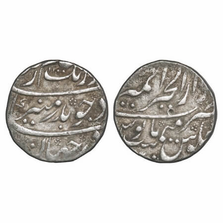 Aurangzeb, Silver Rupee, 11.52g, Dar ul Khair Ajmer Mint, AH 1100/30 RY. KM 300.5. Very Fi