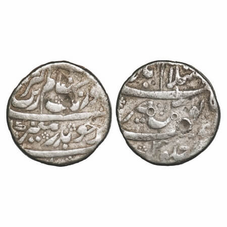 Aurangzeb, Silver Rupee, 11.18g, Islamabad (Chakan) Mint, 5 RY, near complete mint name at
