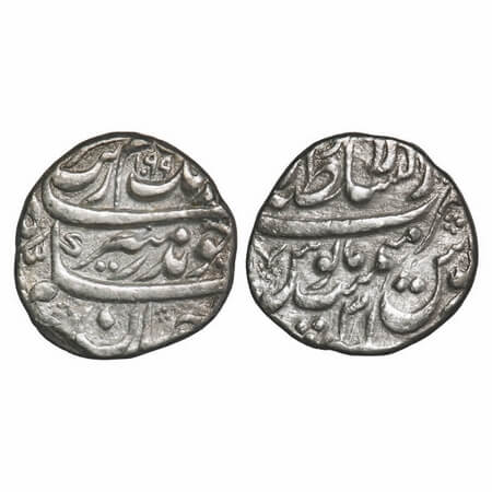 Aurangzeb, Silver Rupee, 11.33g, Dar us Sultanat Lahore Mint, AH 1099/31 RY, Badr Munir ty