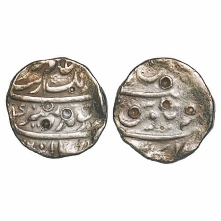 Aurangzeb, Silver Rupee, 11.18g, Sikakul Mint. KM 300.83. Fine+, Extremely Rare.