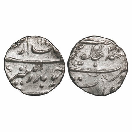 Aurangzeb, Silver ½ Rupee, 5.75g, Surat Mint, AH 11(60)/31 RY. KM 294.6. Very Fine, Scarce