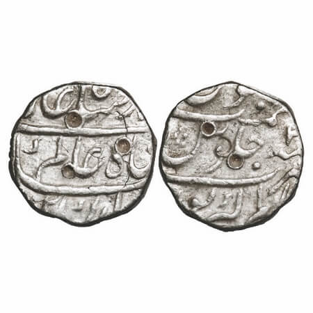 Shah Alam Bahadur, Silver Rupee, 11.56g, Alamgirpur (Bhilsa) Mint, AH 1120/ 2 RY. KM 348.8