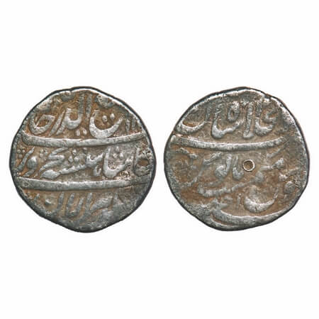 Rafi-ud-Darjat, Silver Rupee, 11.28g, Dar-ul-Khilafat Mint, Shahjahanabad AH 11xx/Ahad RY,