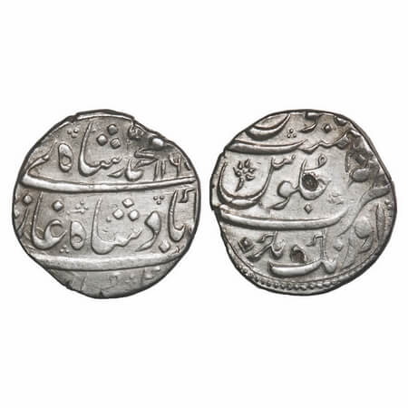 Muhammad Shah, Silver Rupee, 11.45g, Aurangnagar Mint, AH 1160/30 RY. KM 436.9. Very Fine,