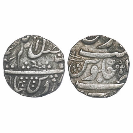 Maratha Confederacy, Silver Rupee, 11.10g, Balwantnagar (Jhansi) Mint, RY 3x, INO Shah lam