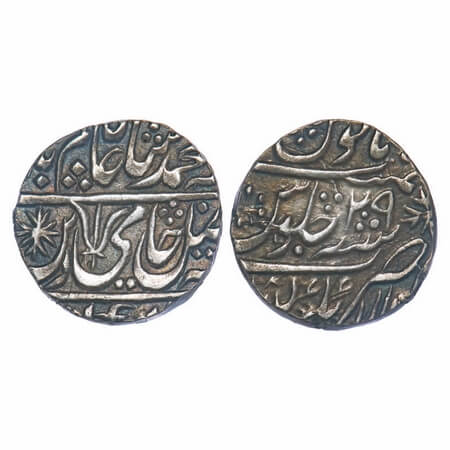 Maratha Confederacy, Silver Rupee, 11.04g, (Garha Mandla) Balanagar Gadha Mint, 29 RY, INO