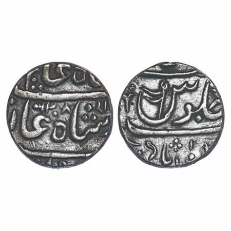 Maratha Confederacy, Silver Rupee, 11.03g, Nasik, Gulshanabad Mint, INO Shah Alam II, AH 1