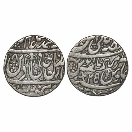 Rohilkhand, Silver Rupee, 10.97g, Faizullah Khan (AH1167-1208, AD 1754-1794), Qasbah Panip