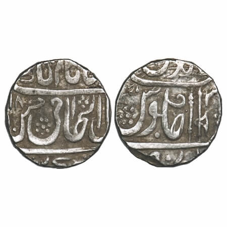 Gwalior, Silver Rupee, 10.92g, Jean Baptiste Filose, Shadhora or Sabalgarh Mint, INO Shah 